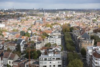 Vue en hauteur de la Région bruxelloise