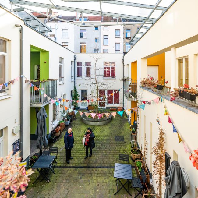 Logements partagés à la Cour de la Maison Biloba : un habitat collaboratif en ville / Gedeelde accommodatie op de Cour de la Maison Biloba: samenwonen in de stad